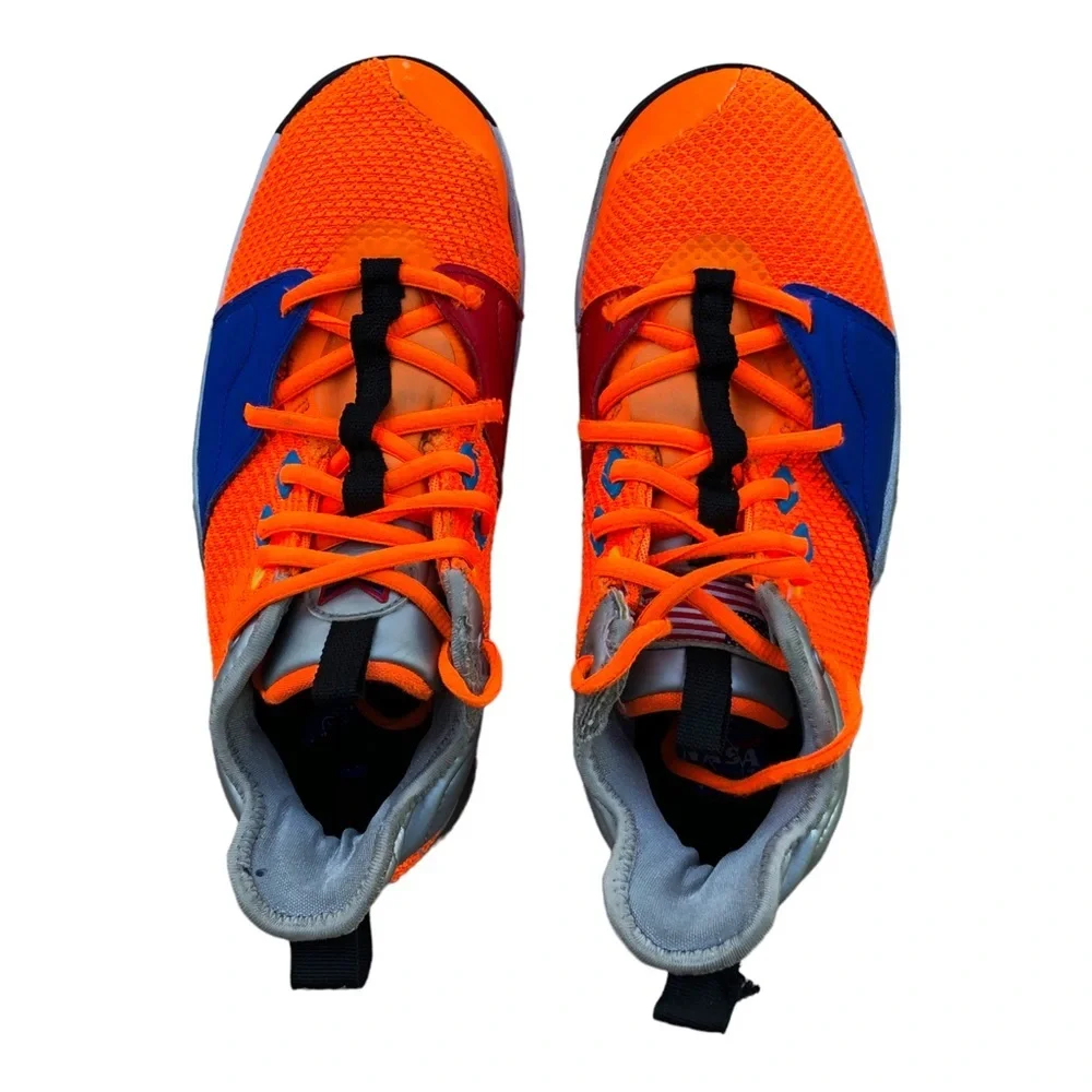 Nike PG Paul George 3 NASA GS Black Orange Basketball Shoes Sz‎ 6.5 Y CI8…